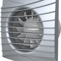 SILENT 4C Gray metal, Вентилятор накладной SILENT D100 обр.клапан Gray metal DICITI