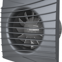 SILENT 5C Dark Gray metal, Вентилятор накладной SILENT D125 обр.клапан Dark gray metal DICITI
