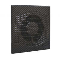 SLIM 4C black carbon Эра. Вентилятор осевой вытяжной с обр. клап. D 100, декоративный